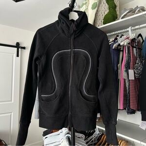 Lulu Black Cuddle Up Jacket EUC Size 6